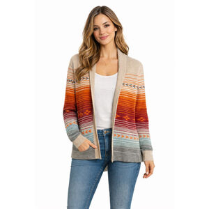 Pendleton Southwestern Aztec Stripe Cardigan Sweater